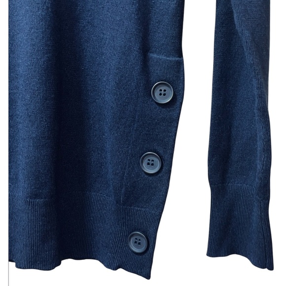 THE LIMITED PULLOVER STRIPED SWEATER BLUE COLOR WOMEN LONG SLEEVE SIZE MEDIUM - Picture 6 of 9